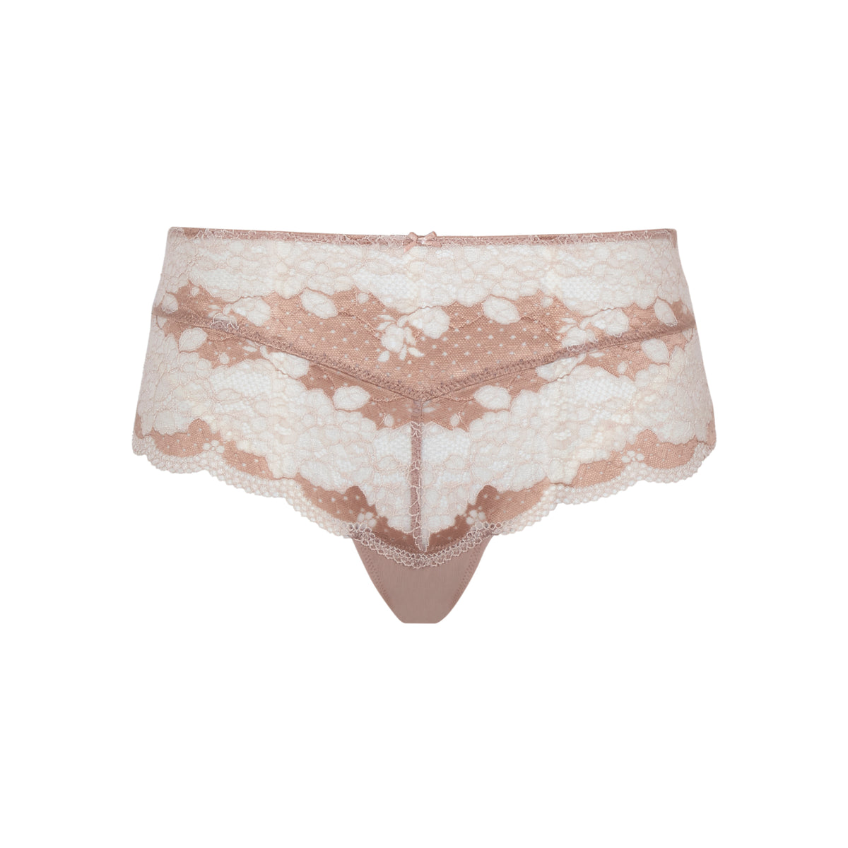 Lace underwear on a white background