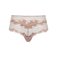 Lace underwear on a white background