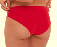 Red underwear on a beige background