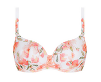 Floral seamless bra on a white background