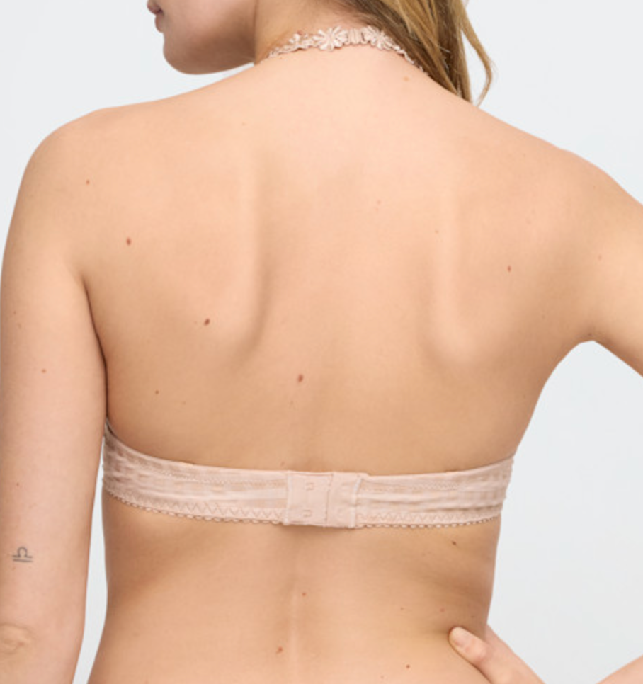 Marie Jo Avero Balcony bra with signature daisy straps and heart-shaped neckline at All Figure