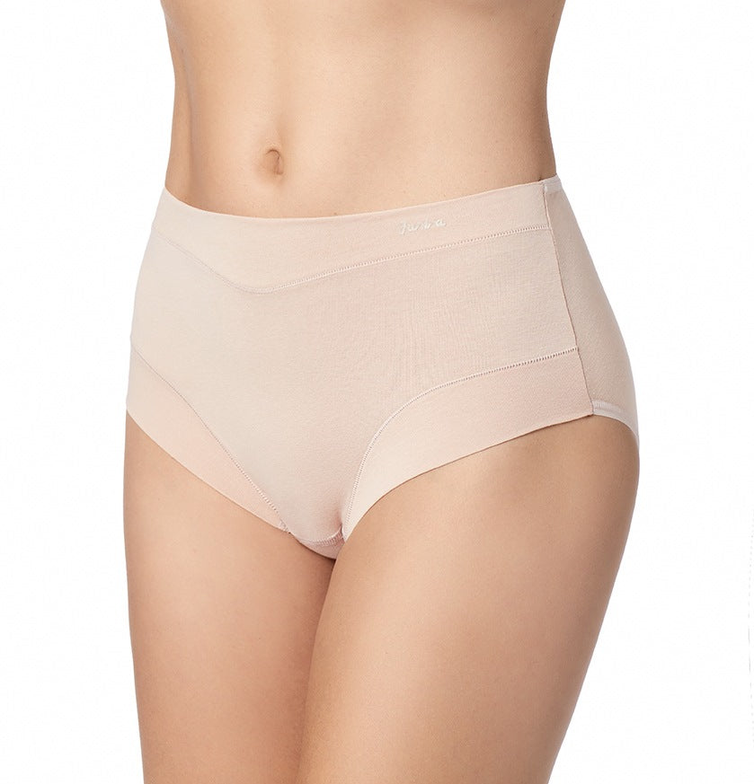 Sloggi High Waisted Control Maxi Lady Seamless Cotton Underwear or Panties  (White, S, 2 Pack) 