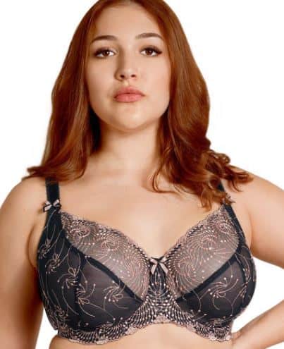 Fit Fully Yours Black Cobalt Nicole See-Thru Lace Bra – LaBella