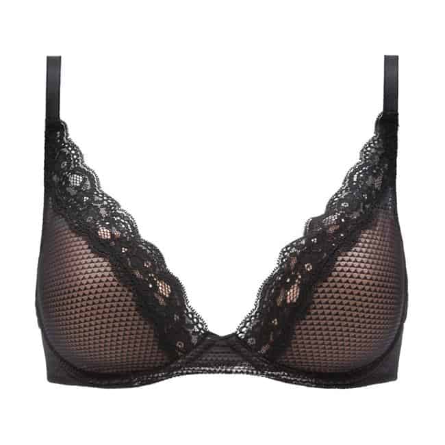 Shadowplay Lace Unlined Plunge Bra