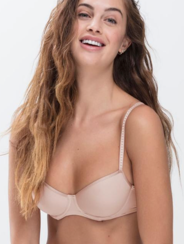 Bisous Charmeuse Silk Triangle Bra (Champagne Pink) – KAIMIN
