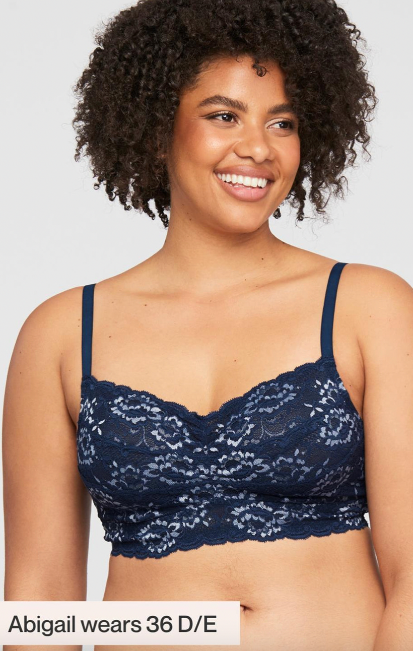 Montelle Wireless Cup Lace Bralette 9334 (B/C 32– H/I 40)