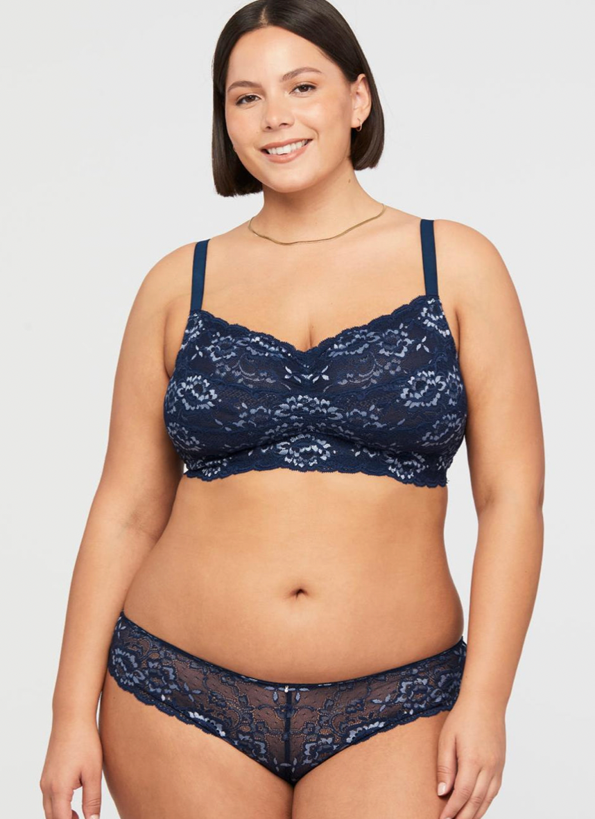Montelle Intimates Lacey Keyhole Lace Underwire Bra